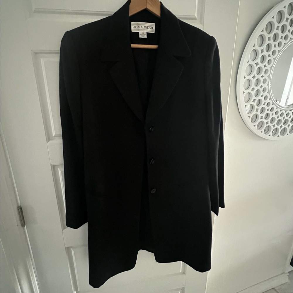Jones Wear Classic long Black Jacket